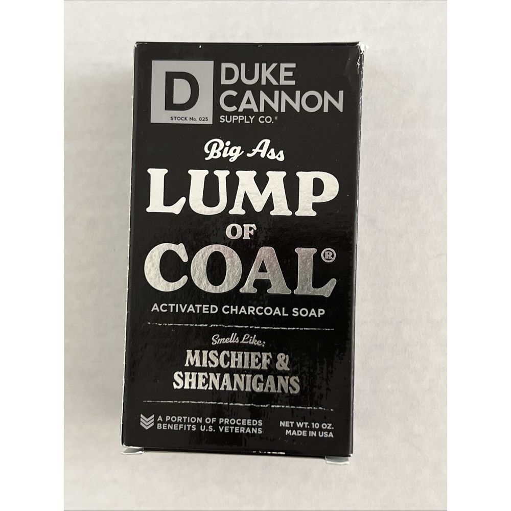 Duke Cannon‎ Big Ass Lump Of Coal Big Brick of Soap for Men 10 oz  Made In USA